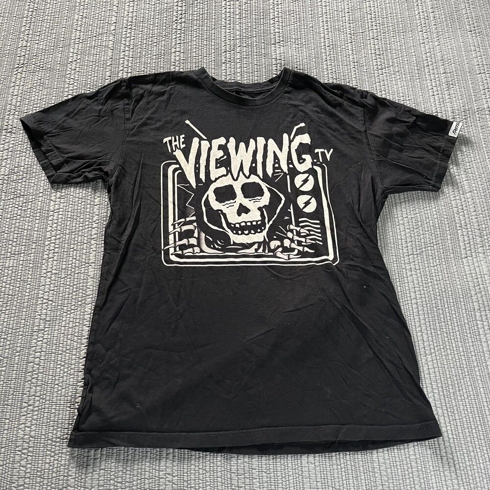 Fasthouse Women’s The Viewing TV T‑Shirt Black Short Sleeve Large